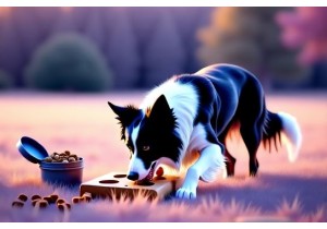 Border Collie Mental Stimulation Using Food Puzzles and S...