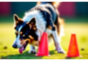 Border Collie Mental Stimulation Through Learning New Tri...