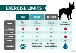 Exercise Limits Chart for French Bulldogs by Age, Weight,...